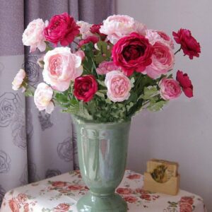 Centerpiece 102 - Pink and Red Peony . . . more