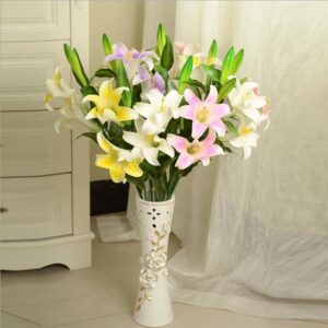 Centerpiece 103 - Dazzling St. Joseph Lilies . . . more