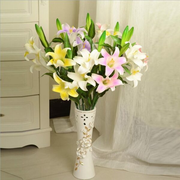 Centerpiece 103 - Dazzling St. Joseph Lilies . . . more