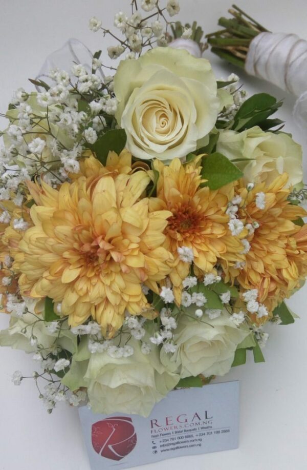 BRIDAL BOUQUET 120 - Roses, Chrysanthemums and Million Star . . . select size - Image 6