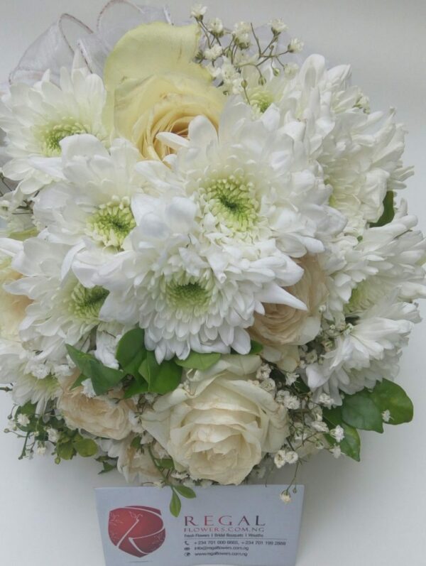 BRIDAL BOUQUET 120 - Roses, Chrysanthemums and Million Star . . . select size - Image 5