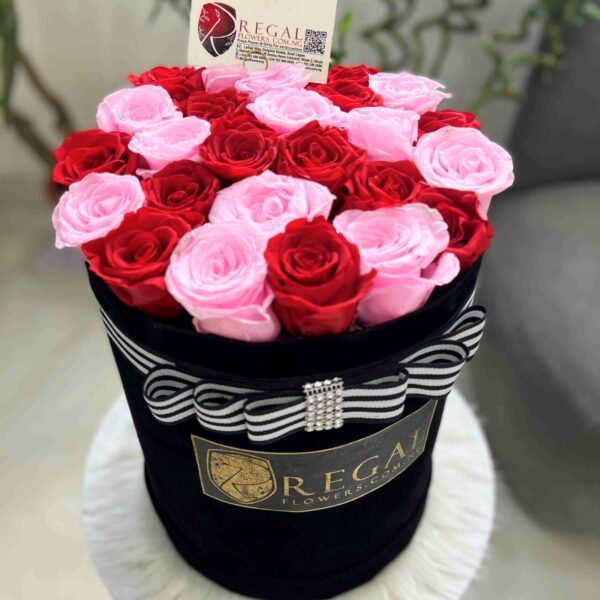 FOREVER BELLE- A Luxuriant Box Of Forever Mixed Roses - Image 3