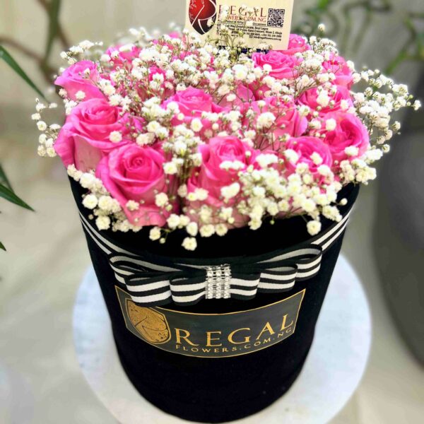 SIMPLY SWEET BOX ARRANGEMENT - Pink Roses and Million Stars - Image 12