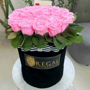 FOREVER PINK ROSES- A luxury Box Of Elegant Preserved Sweet Pink Roses