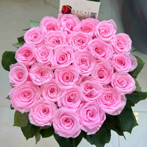 FOREVER PINK ROSES- A luxury Box Of Elegant Preserved Sweet Pink Roses - Image 2