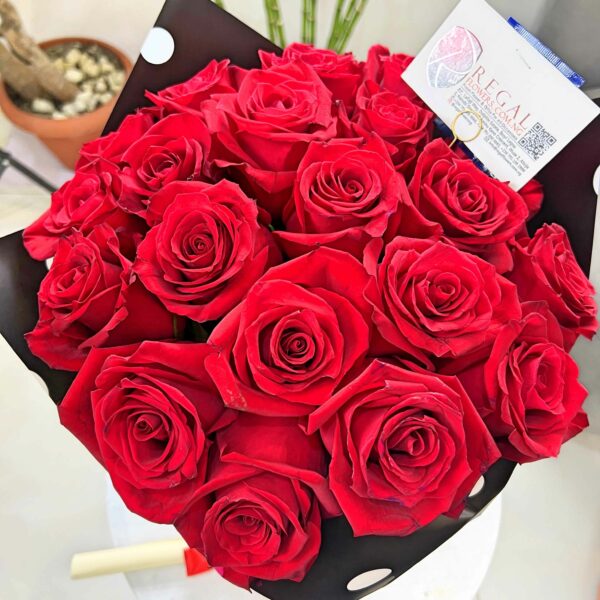 RED ROSES BOUQUET -Bouquet Of Red Roses - Image 9