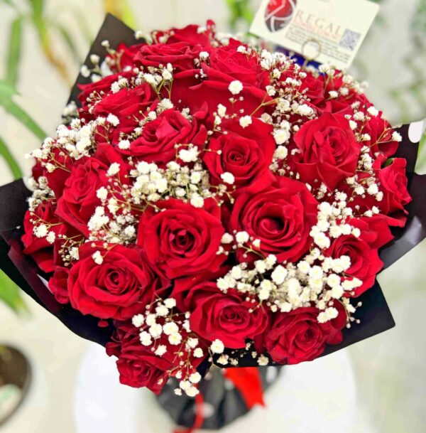 RED ROSES AND MILLION STARS BOUQUET- Bouquet of red roses and million stars - Image 6