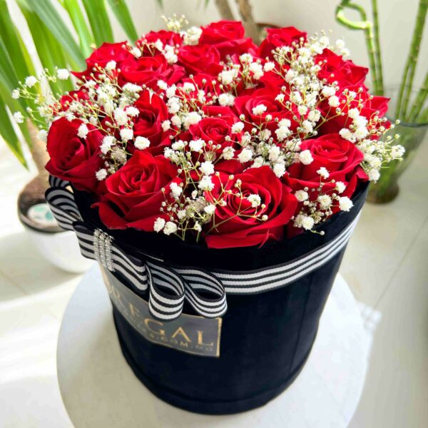 CLASSIC ROSES ARE RED BOX ARRANGEMENT- Red Roses And Million Stars - Image 10