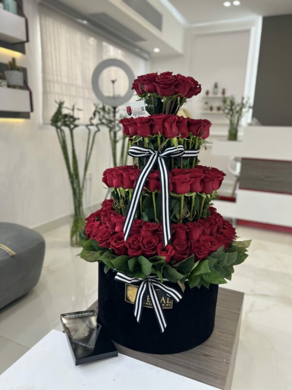 VIP Imperial – VIP Arrangement Of tiered roses and million stars . . . - Image 2
