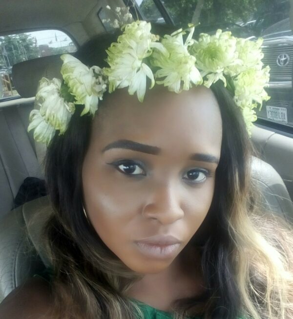 FLORAL CROWN 101 - White chrysanthemum, also available in. . . more