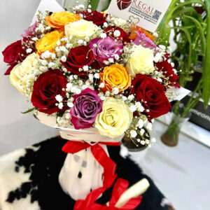 BEAUTIFUL MIXED ROSES AND  MILLION STARS – Mixed Roses & Million Stars