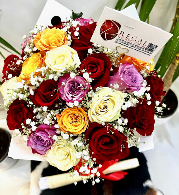 BEAUTIFUL MIXED ROSES AND  MILLION STARS – Mixed Roses & Million Stars - Image 7