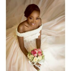 BRIDAL BOUQUET 130 - Two Colors of Roses (Red, Yellow, White, Pink, Orange or . . . select size