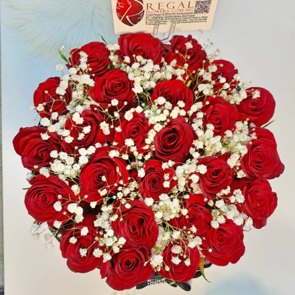 CLASSIC ROSES ARE RED BOX ARRANGEMENT- Red Roses And Million Stars - Image 16