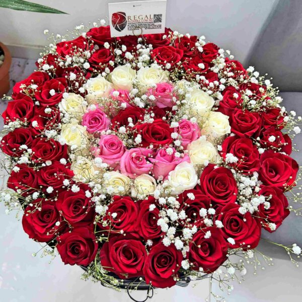 VIP Belleza By Regal Box Arrangement – Two or More Colors Of Roses - Image 2