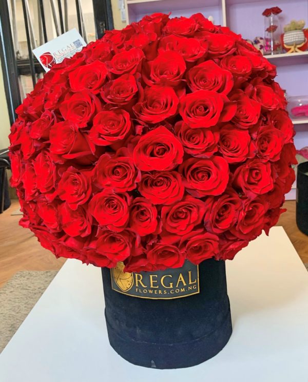 VIP Admiral Box Arrangement – Lavish swirl of roses forming a globe . . . - Image 3