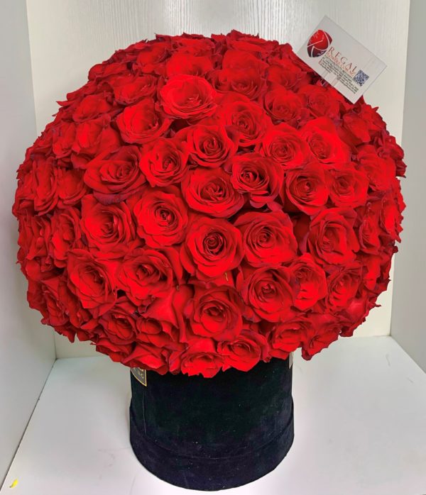 VIP Admiral Box Arrangement – Lavish swirl of roses forming a globe . . . - Image 5