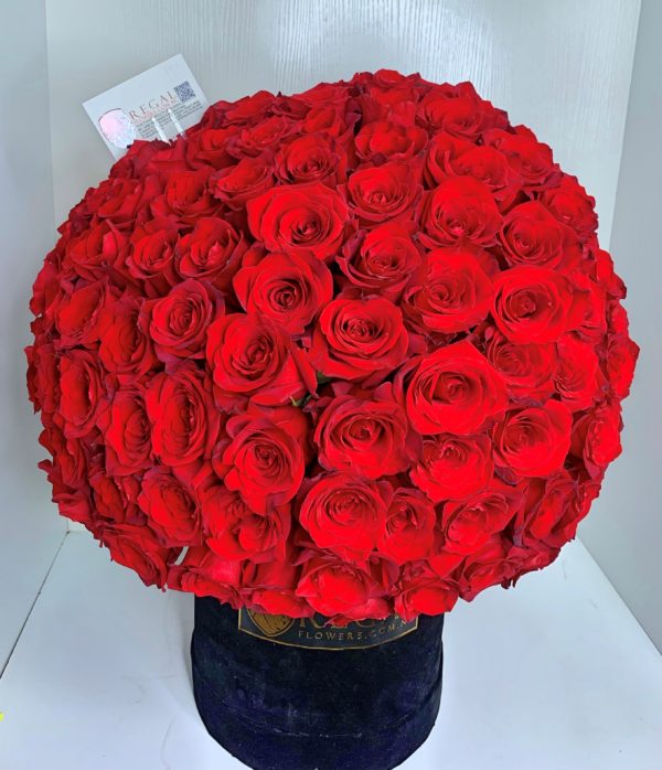 VIP Admiral Box Arrangement – Lavish swirl of roses forming a globe . . . - Image 2
