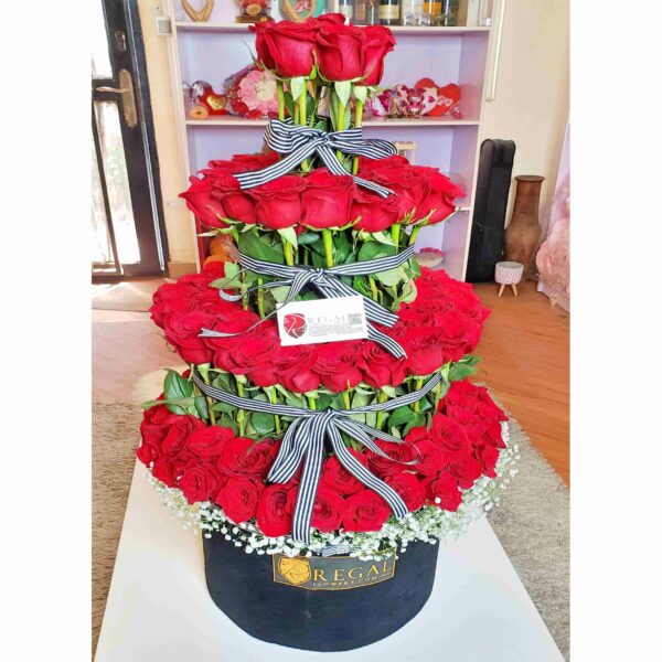 VIP Imperial – VIP Arrangement Of tiered roses and million stars . . . - Image 3