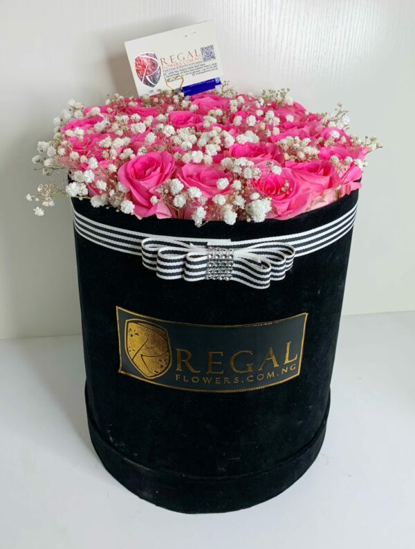 SIMPLY SWEET BOX ARRANGEMENT - Pink Roses and Million Stars - Image 15