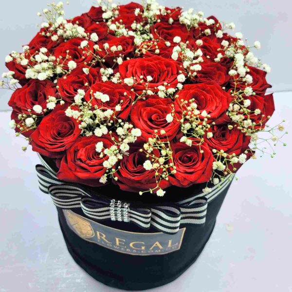 CLASSIC ROSES ARE RED BOX ARRANGEMENT- Red Roses And Million Stars - Image 11