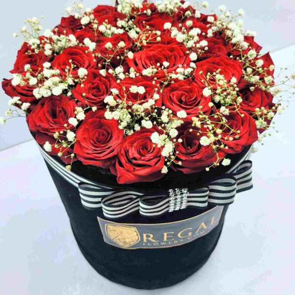 CLASSIC ROSES ARE RED BOX ARRANGEMENT- Red Roses And Million Stars - Image 12