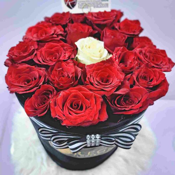 THE ONE BOX ARRANGEMENT- Contrasting Rose Colours - Image 12