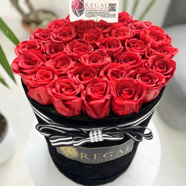 FOREVER RED ROSES-  Box Of Luxury Forever Red Roses