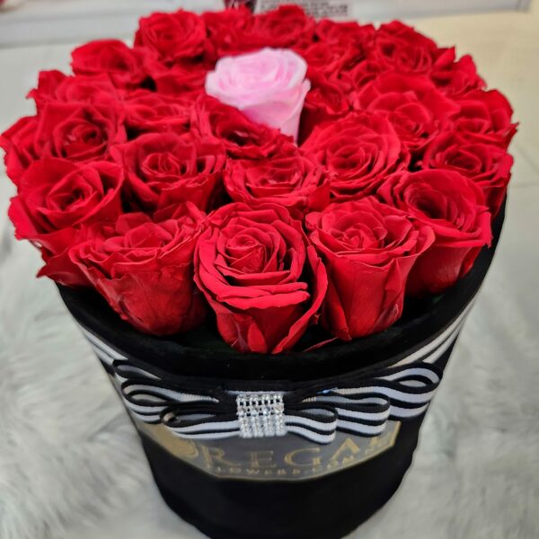 FOREVER YOU - A Luxuriant Box Of Contrasting Forever roses...More