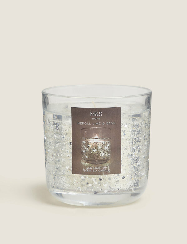Marks & Spencer Scented Candle - Neroli, Lime & Basil Light Up Scented Candle with LED Light - Image 3