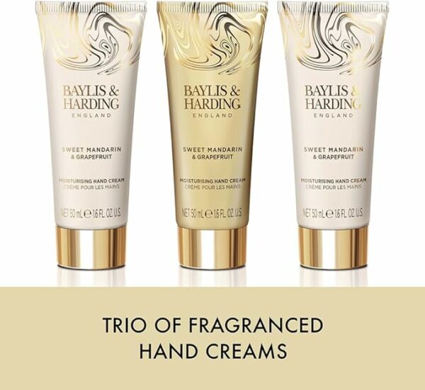 BAYLIS & HARDING - SWEET MANDARIN & GRAPEFRUIT HAND CREAM SET - Image 3