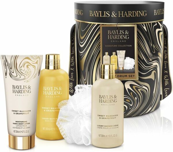 BAYLIS & HARDING - SWEET MANDARIN & GRAPEFRUIT LUXURY DRUM GIFT SET