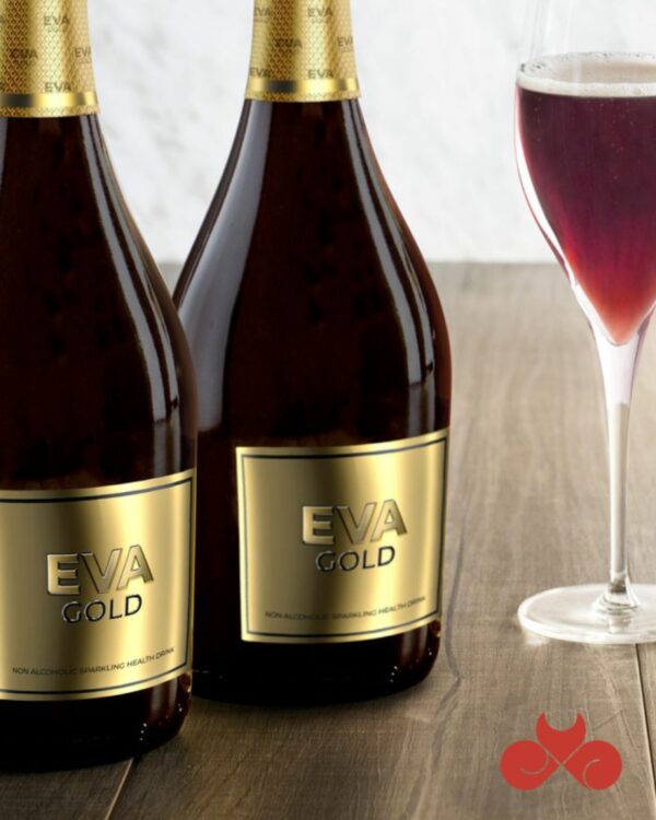 EVA GOLD NON ALCOHOLIC SPARKLING RED WINE 750ML - Image 2